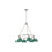 Golden Lighting Orwell 6-Light Chandelier, Pewter/Pine Green - 3306-6PW-GN