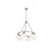 Golden Lighting Orwell 6-Light Chandelier, Pewter/Opal Glass - 3306-6PW-OP