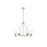 Golden Lighting Orwell 6-Light Chandelier, Pewter/Opal Glass