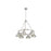 Golden Lighting Orwell 6-Light Chandelier, Pewter/Pewter - 3306-6PW-PW