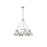 Golden Lighting Orwell 6-Light Chandelier, Pewter/Pewter