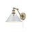 Golden Orwell Articulating Wall Sconce, Aged Brass/Dusky Blue