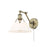 Golden Orwell Articulating Wall Sconce, Aged Brass/Opal Glass