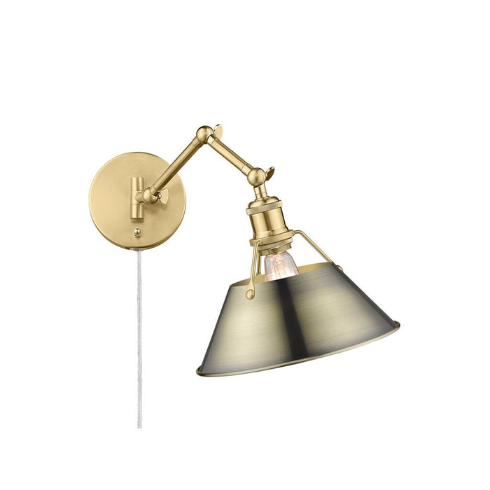 Golden Orwell Articulating Wall Sconce, Bronze/Aged Brass - 3306-A1WBCB-AB