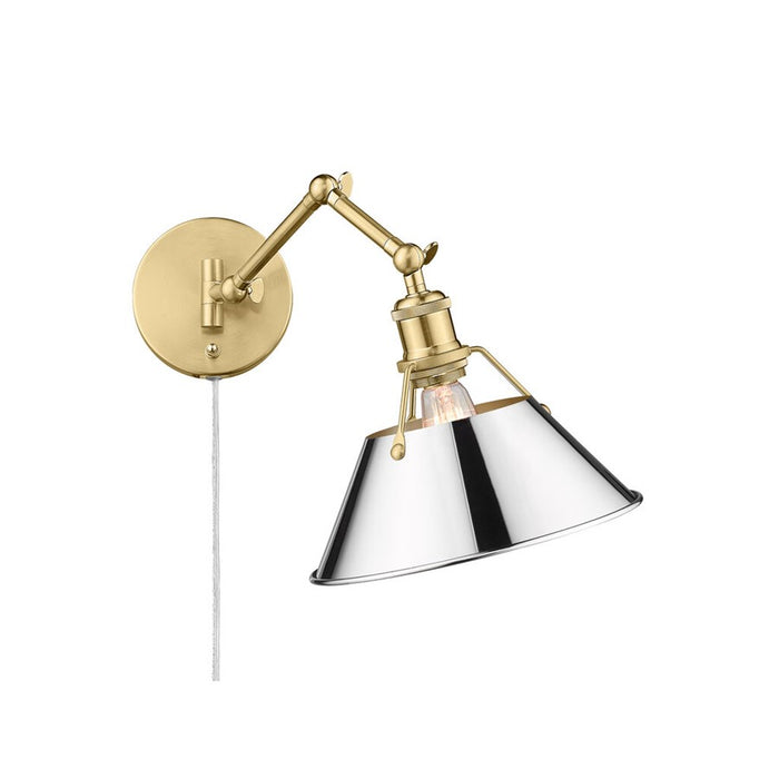 Golden Orwell Articulating Wall Sconce, Champagne Bronze/Chrome - 3306-A1WBCB-CH