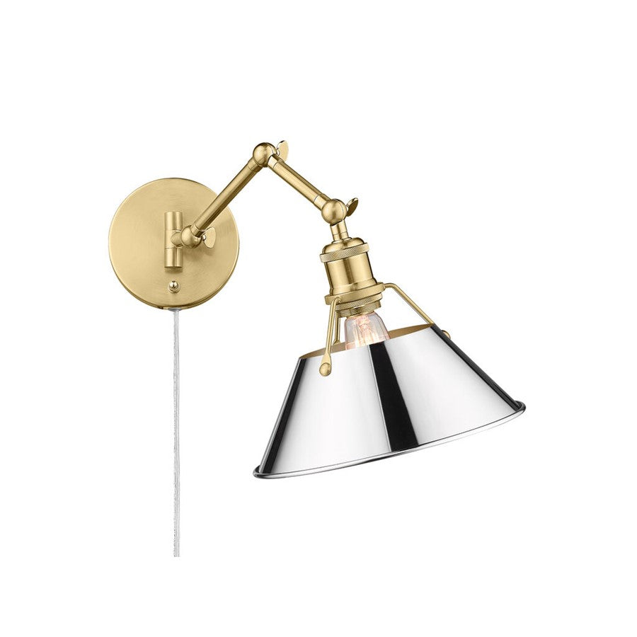 Golden Orwell Articulating Wall Sconce, Champagne Bronze/Chrome - 3306-A1WBCB-CH