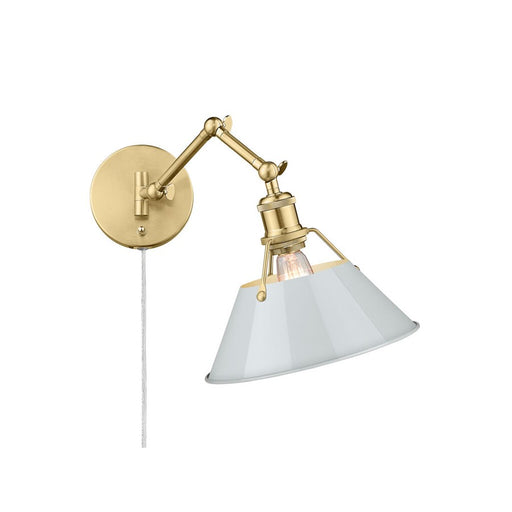 Golden Orwell Articulating Wall Sconce, Bronze/Dusky Blue - 3306-A1WBCB-DB