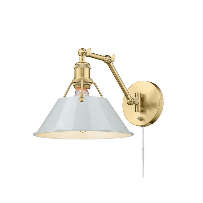 Golden Orwell Articulating Wall Sconce, Bronze/Dusky Blue