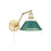 Golden Orwell Articulating Wall Sconce, Bronze/Pine Green