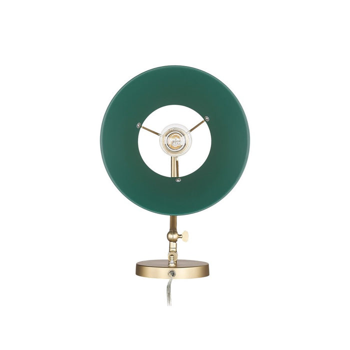 Golden Orwell Articulating Wall Sconce, Bronze/Pine Green