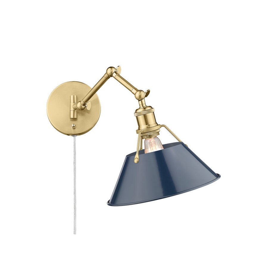 Golden Orwell Articulating Wall Sconce, Bronze/Matte Navy - 3306-A1WBCB-NVY