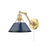 Golden Orwell Articulating Wall Sconce, Bronze/Matte Navy