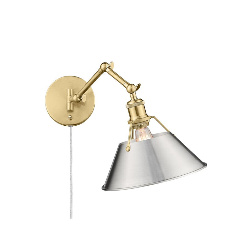 Golden Orwell Articulating Wall Sconce, Champagne Bronze/Pewter - 3306-A1WBCB-PW