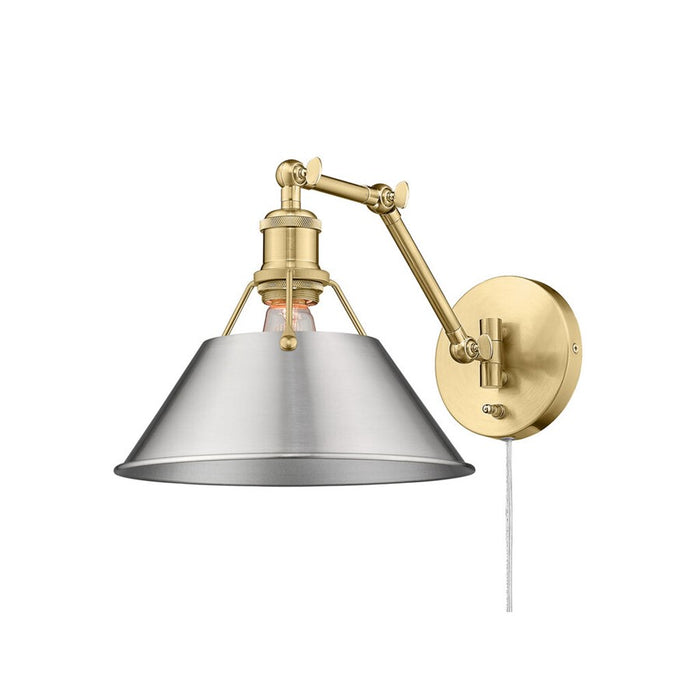 Golden Orwell Articulating Wall Sconce, Champagne Bronze/Pewter