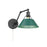Golden Orwell Articulating Wall Sconce, Matte Black/Pine Green