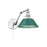 Golden Orwell Articulating Wall Sconce, Chrome/Pine Green