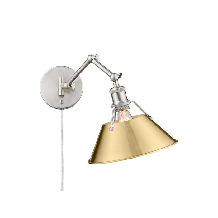 Golden Orwell Articulating Wall Sconce, Pewter/Champagne Bronze - 3306-A1WPW-BCB
