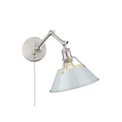 Golden Orwell Articulating Wall Sconce, Pewter/Dusky Blue - 3306-A1WPW-DB
