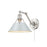 Golden Orwell Articulating Wall Sconce, Pewter/Dusky Blue
