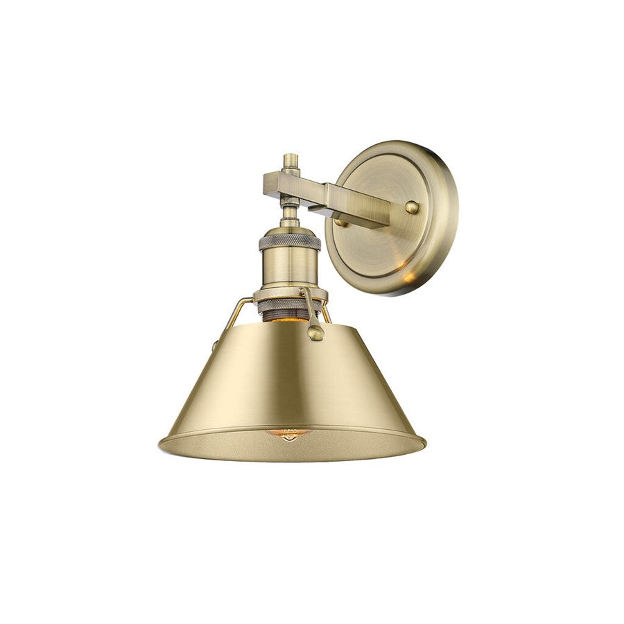 Golden Orwell 1-Light Bath Vanity, Aged Brass/Champagne Bronze - 3306-BA1AB-BCB