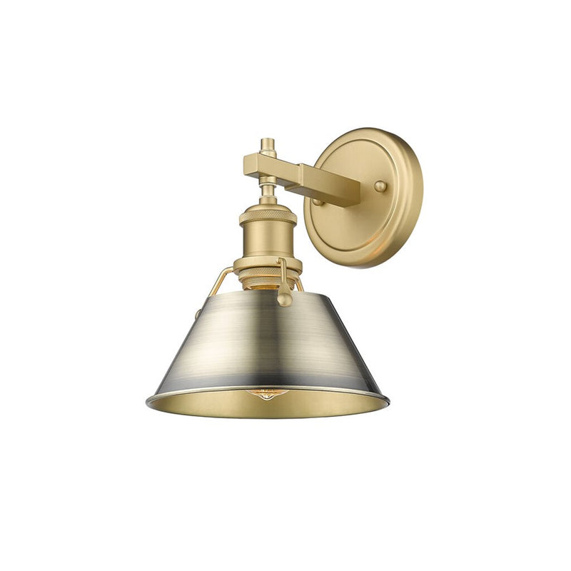 Golden Orwell 1-Light Bath Vanity, Champagne Bronze/Aged Brass - 3306-BA1BCB-AB