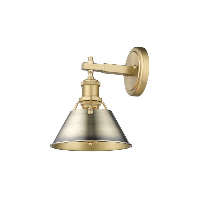 Golden Orwell 1-Light Bath Vanity, Champagne Bronze/Aged Brass