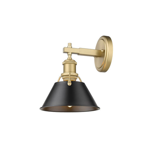 Golden Orwell 1-Light Bath Vanity, Champ Bronze/Matte Black