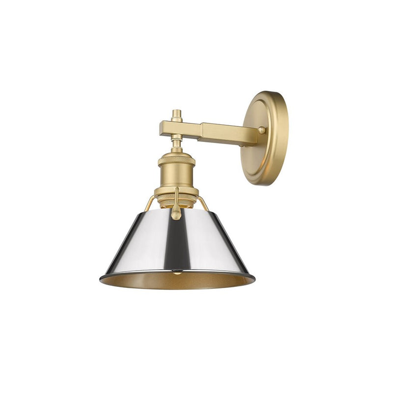 Golden Orwell 1-Lt Bath Vanity, Brushed Champagne Bronze/Chrome