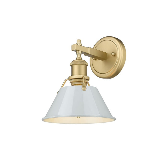 Golden Orwell 1-Light Bath Vanity, Champagne Bronze/Dusky Blue - 3306-BA1BCB-DB