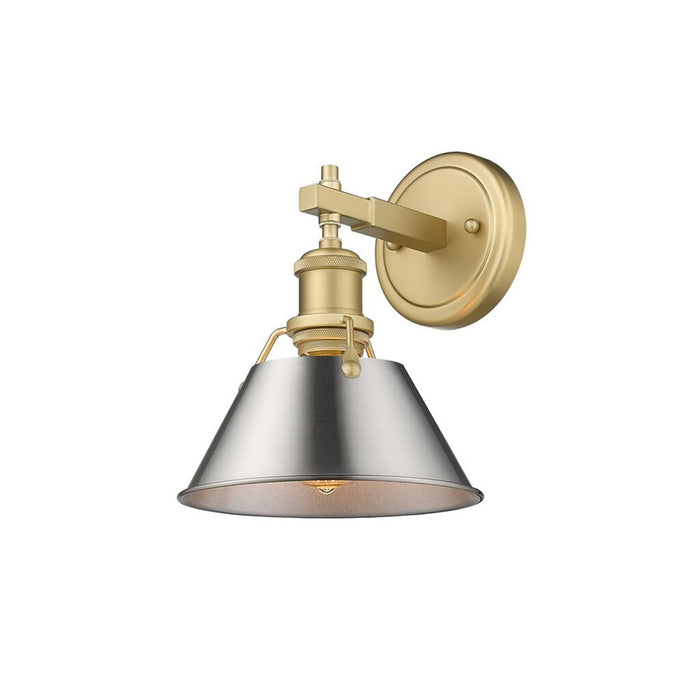 Golden Orwell 1-Lt Bath Vanity, Brushed Champagne Bronze/Pewter - 3306-BA1BCB-PW