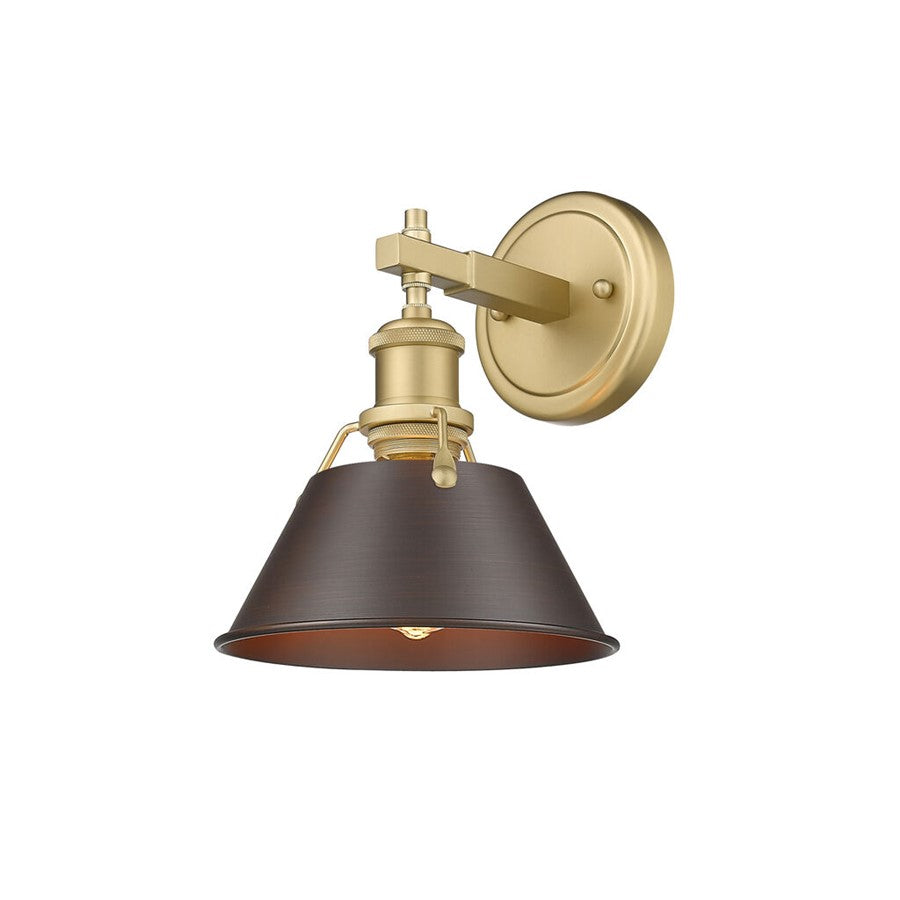 Golden Orwell 1-Lt Bath Vanity, Champagne Bronze/Rubbed Bronze - 3306-BA1BCB-RBZ