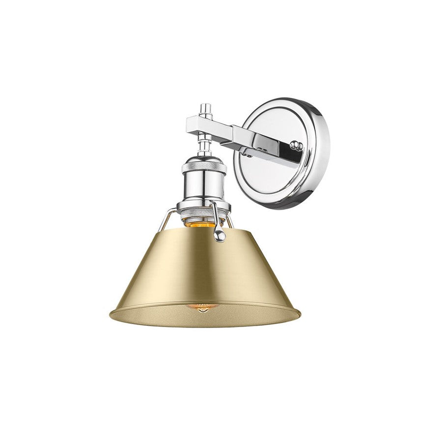 Golden Orwell 1-Lt Bath Vanity, Chrome/Brushed Champagne Bronze - 3306-BA1CH-BCB