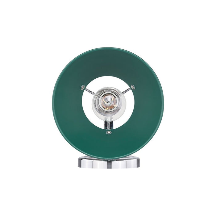 Golden Lighting Orwell 1-Light Bath Vanity, Chrome/Pine Green