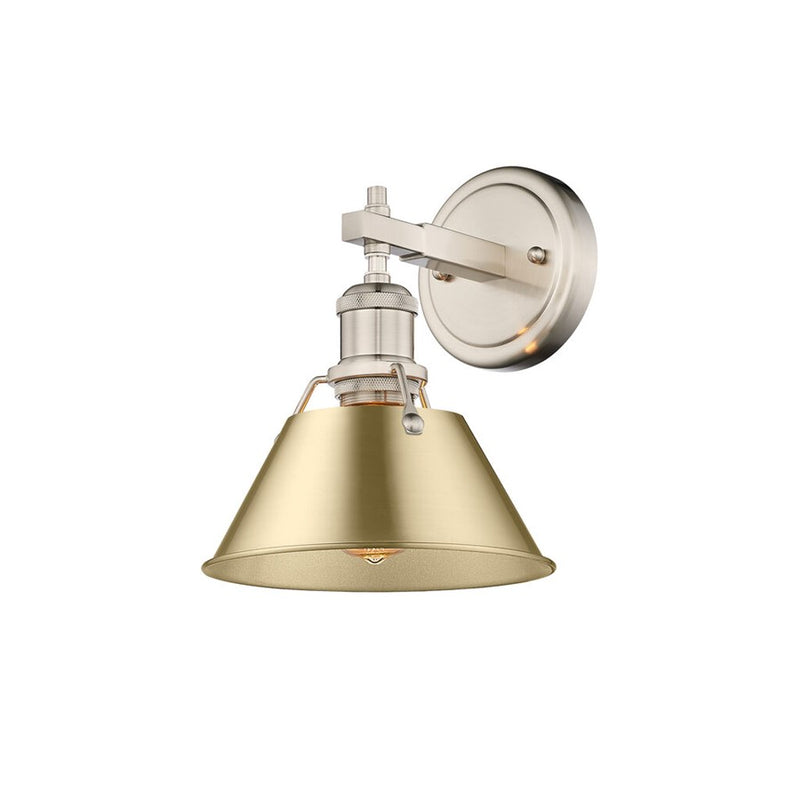 Golden Orwell 1-Lt Bath Vanity, Pewter/Brushed Champagne Bronze - 3306-BA1PW-BCB