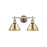 Golden Orwell 2-Light Vanity Light, Aged Brass/Champagne Bronze - 3306-BA2AB-BCB