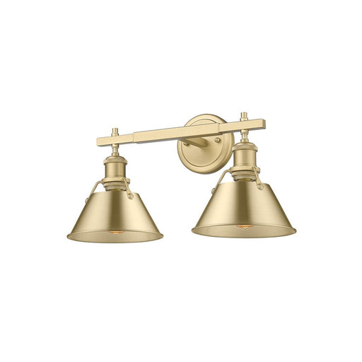 Golden Orwell 2-Light Vanity Light, Brushed Champagne Bronze