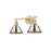Golden Orwell 2-Light Vanity, Brushed Champagne Bronze/Chrome