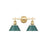 Golden Orwell 2-Light Vanity Light, Champagne Bronze/Pine Green - 3306-BA2BCB-GN