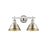 Golden Lighting Orwell 2-Light Vanity Light, Chrome/Aged Brass - 3306-BA2CH-AB
