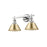 Golden Orwell 2-Light Vanity, Chrome/Brushed Champagne Bronze