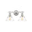 Golden Lighting Orwell 2-Light Vanity Light, Chrome/Clear Glass - 3306-BA2CH-CLR