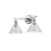 Golden Lighting Orwell 2-Light Vanity Light, Chrome/Dusky Blue