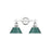 Golden Lighting Orwell 2-Light Vanity Light, Chrome/Pine Green - 3306-BA2CH-GN