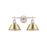 Golden Orwell 2-Light Vanity, Pewter/Brushed Champagne Bronze - 3306-BA2PW-BCB