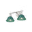 Golden Lighting Orwell 2-Light Vanity Light, Pewter/Pine Green