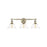 Golden Orwell 3-Light Vanity Light, Aged Brass/Clear Glass - 3306-BA3AB-CLR