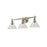 Golden Orwell 3-Light Vanity Light, Aged Brass/Dusky Blue