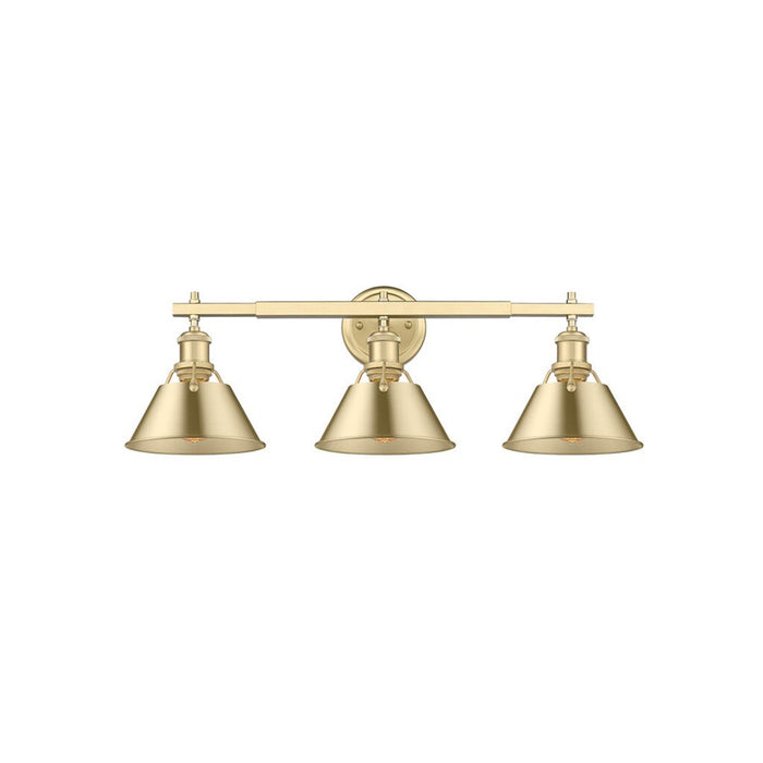 Golden Orwell 3-Light Vanity Light, Brushed Champagne Bronze - 3306-BA3BCB-BCB