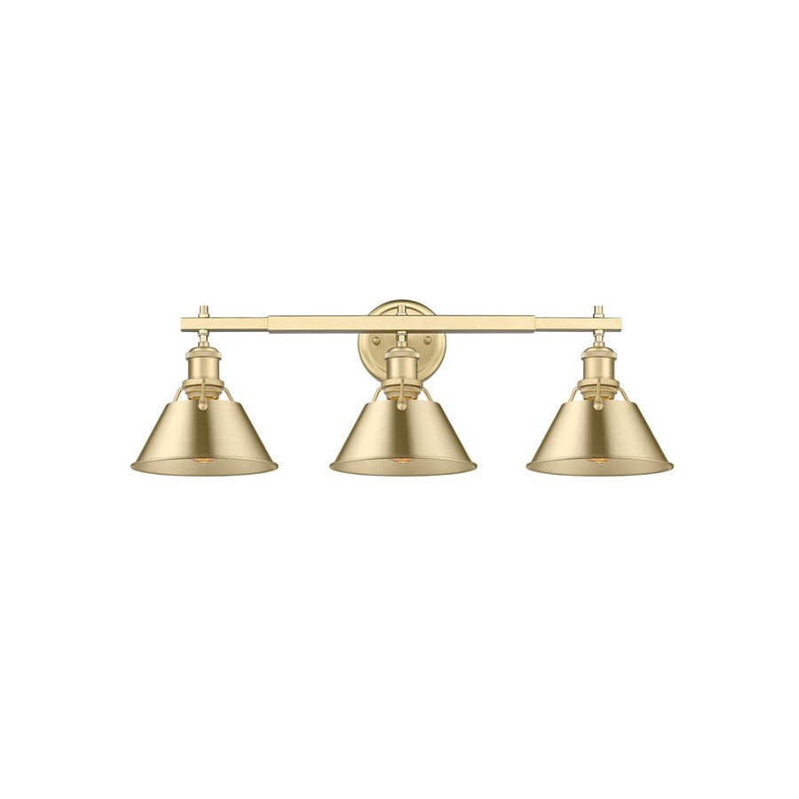 Golden Orwell 3-Light Vanity Light, Brushed Champagne Bronze - 3306-BA3BCB-BCB
