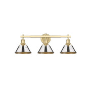 Golden Orwell 3-Light Vanity, Brushed Champagne Bronze/Chrome - 3306-BA3BCB-CH